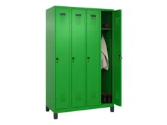 locker,HxBxD 1950x1200x500mm,4vak,vak B 300mm,draaigrendel,voeten