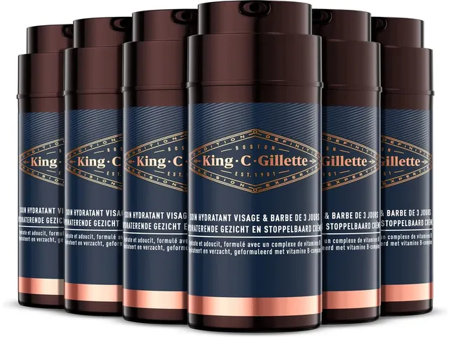 King C Gillette Moisturizer 6x100 ml