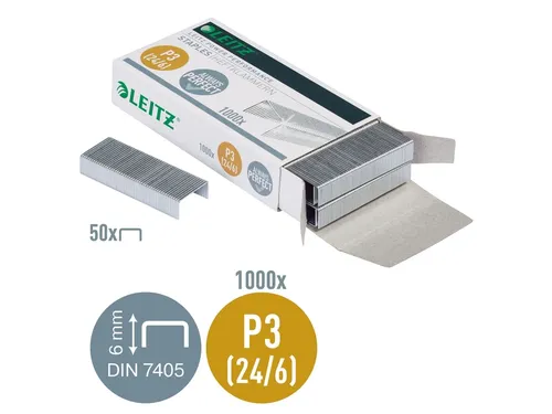 Nieten Leitz 5570 P3 24/6 verzinkt 1000 stuks