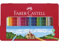 kleurpotlood Faber-Castell Castle zeskantig metalen etui met 36 stuks