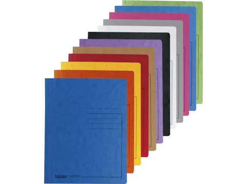 Map glanskarton 355g met veer A4 rood