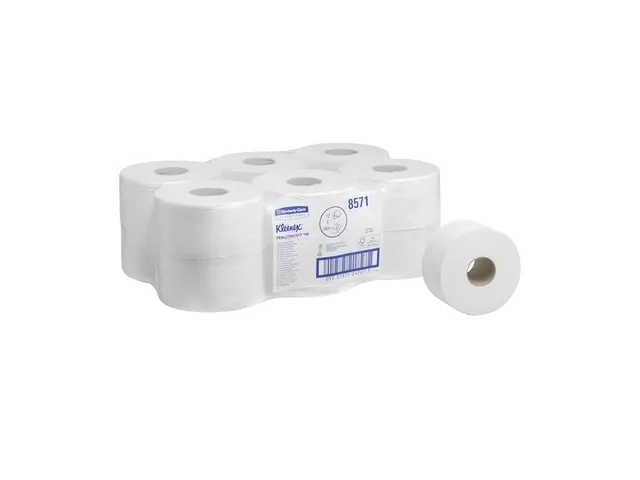 Toiletpapier Kleenex jumbo 2-laags 180m wit