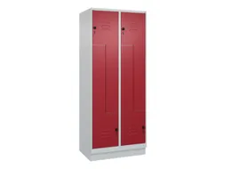 Z-garderobekast,HxBxD 1950x800x500mm,vak B 200/400mm,draaigrendel
