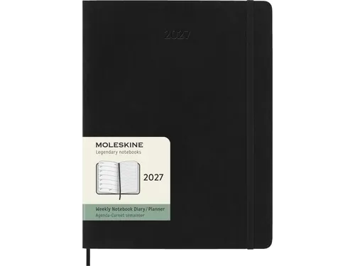 Agenda 2027 Moleskine 12M Planner Weekly 7dag/1pagina xl sc black