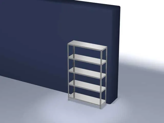 magazijnstelling,grondveld,HxBxD 2000x1300x400mm,vaklast 200kg