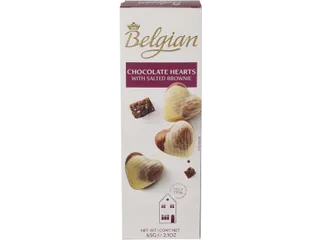 Chocolade The Belgian hartjes brownie gezout 65 gram - 3