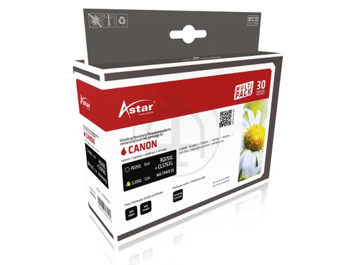 AS70751 ASTAR CANON PG575XL/CL576XL Inkt zwart-kleur rebuilt 400/300pa