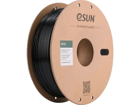 eSUN 3D printer Filament PETG 1,75mm Solide Zwart 1kg