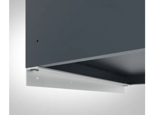 hoeksteun,v. wandbevestiging,v. locker,B 1195mm,aluminium