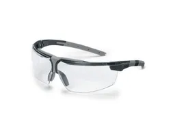 Uvex i-3 9190175 veiligheidsbril, heldere lens, zwart/grijs montuur