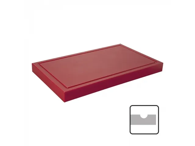 Caterchef HACCP Snijblad Rood met geul 50x30x4cm