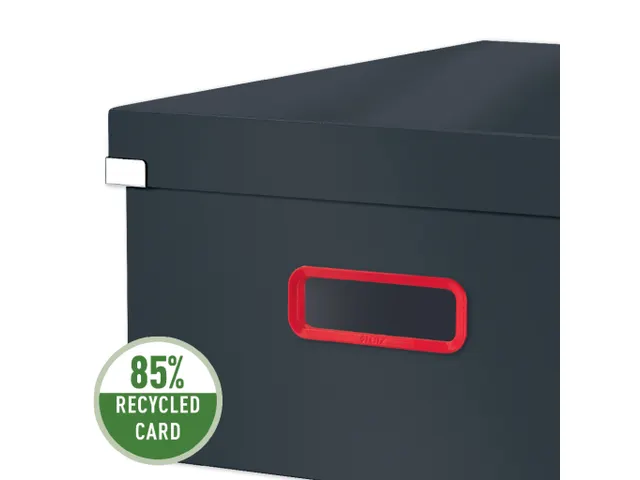 Cosy Click & Store grote opbergdoos grijs 85% gerecycled karton