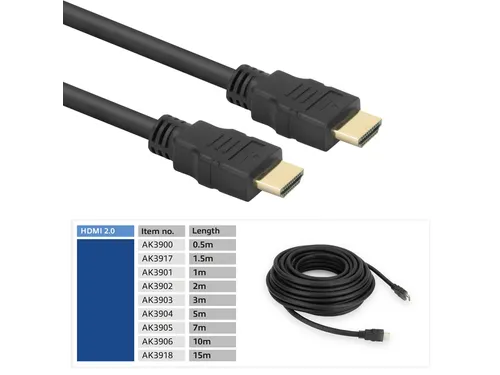Kabel ACT HS v2.0 HDMI-A male - HDMI-A male (AWG30) 3 meter