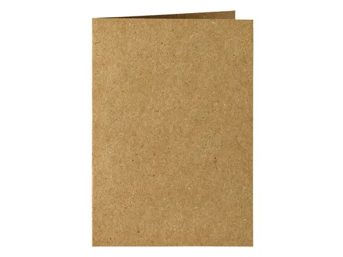 Correspondentiekaart Papicolor dubbel 105x148mm bruin pak à 6 stuks