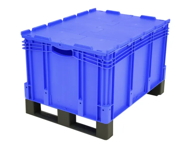 Euronorm Stapelkrat Pp 438x800x600mm 165l Dubbele Bodem Sledepoten