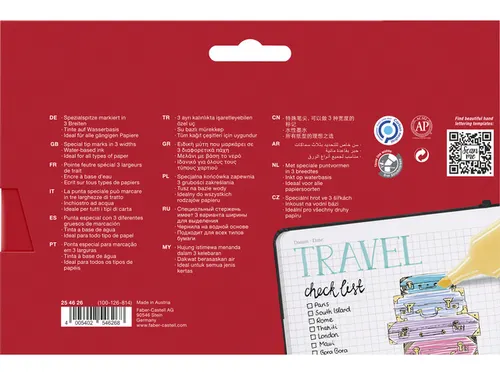 Markeerstift Faber-Castell 46 Pastel set 8 stuks