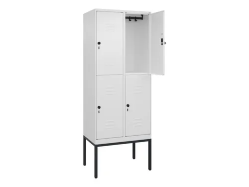 dubbeldekse locker,HxBxD 2120x800x500mm,2x2vak.,vak B 400mm