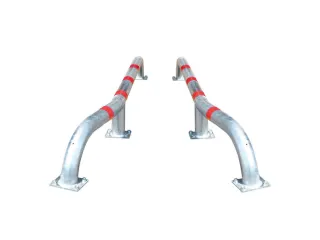 inrijhulp,HxL 280x2800mm,stalen buis vuurverzinkt,v. vastschroeven - 1