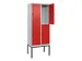 dubbeldekse locker,HxBxD 2120x800x500mm,2x2vak.,vak B 400mm