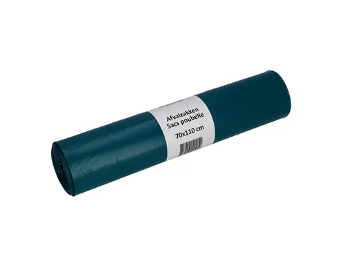 Afvalzak Cleaninq 70x110cm LDPE recycled T70 120 Liter blauw