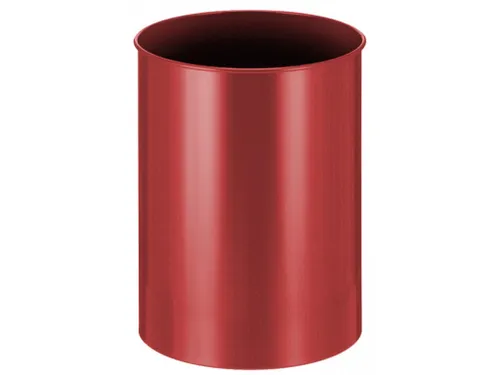 Ronde Papierbak Metaal 30 Liter Rood
