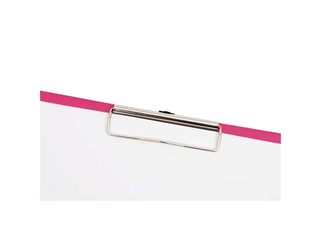 Klembordmap MAUL A4 staand met penlus PVC neon roze