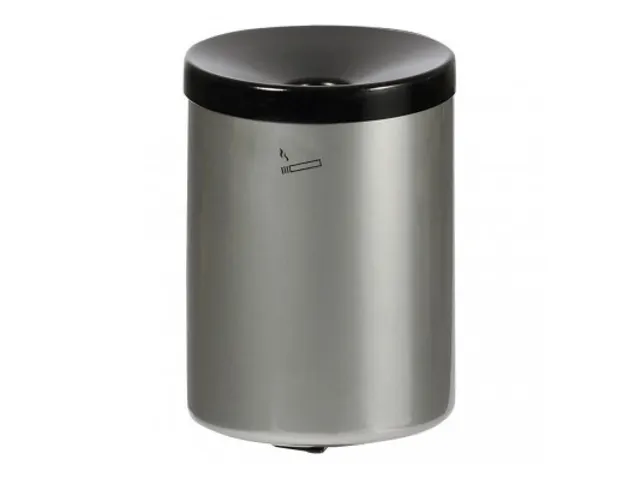 wandasbak,HxØ 250x180mm,romp staal,romp nieuw zilver