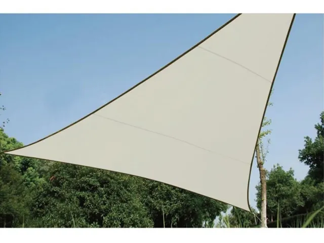 Voile solaire triangulaire 3,6x3,6x3,6m Crème