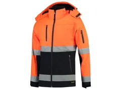 Tricorp 403007 Bicolor hi-vis softshell, oranje/marineblauw, maat 4XL,