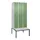 locker met bank,HxBxD 2120x900x815mm,3vak,vak B 300mm,draaigrendel