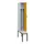 locker met bank,voor scheiding van kleding,HxBxD 2120x300x815mm,1vak