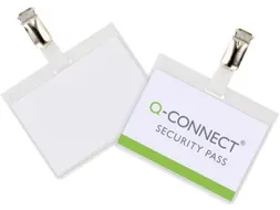 Badge Met Clip 60x90mm Incl. Personaliseerbaar Insteekkaart 25 Stuks