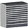ladekast HxBxD 1200x1300x750mm 10laden zware lasten RAL7035 RAL7016