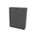 schuifdeurkast,HxBxD 1545x1200x445mm,MS-donkergrijs