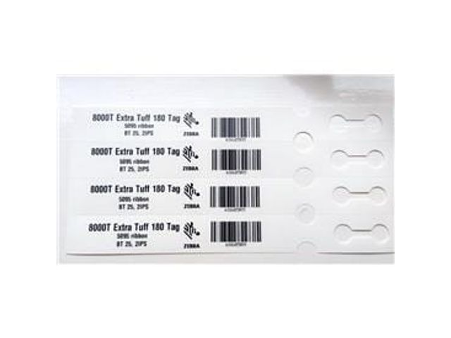 Zebra 8000T Extra Tuff 180 Tag label 3006305 25x229mm | ZebraLabel.nl