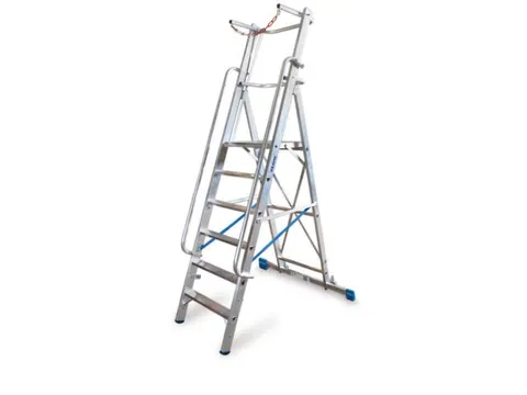 Ladder Aluminium Bordes 1.40m 6Treden Incl.Bordes