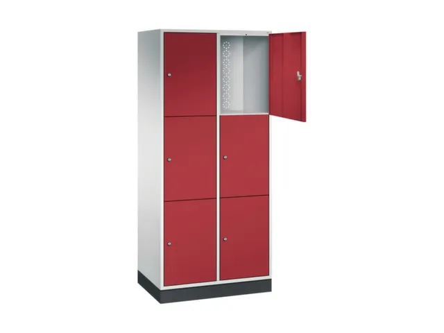 grootvolume-lockersysteem,RAL 7035/RAL 3003,HxBxD 1950x820x500mm