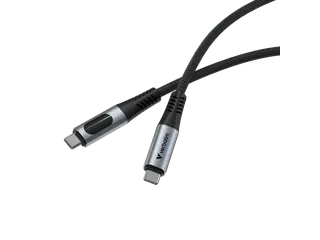 S+C Usb-C/Usb-C Kabel zwart 240W 31849 40Gbps 1.20m - 1