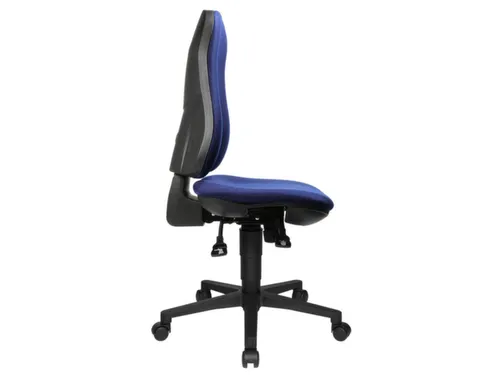 bureaustoel,synchroonmech.,zitting stof blauw,zitting H 420-550mm