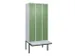 locker voor scheiding van kleding,HxBxD 2120x900x815mm,3vak