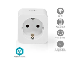 Nedis SmartLife Slimme Stekker Wi-Fi IP21 Wit 3 stuks - 6