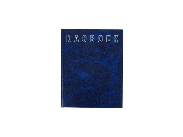 Kasboek Qua 165x210mm 96blz 2 kolommen blauw