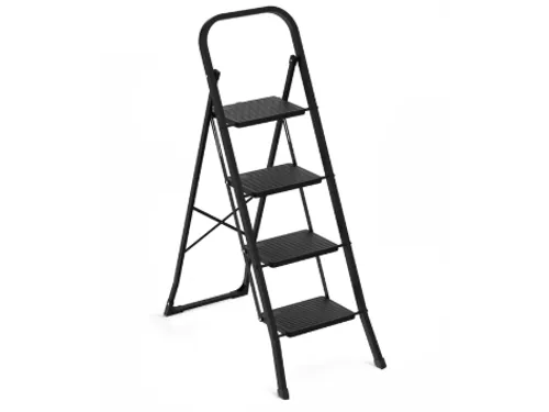 Huishoudtrap BRASQ 4 treden SLM400 zwart