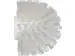 Brosse ronde à pas de vis 7035-5 blanc medium Ø135 mm