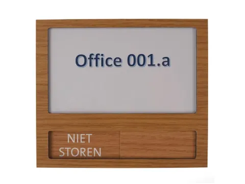 Premium Deurbord Houtlook met schuifbord Niet Storen 150x130mm
