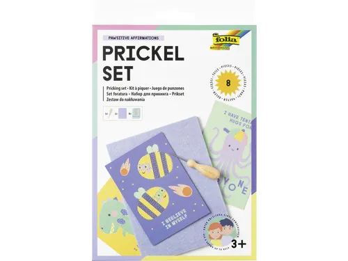 Folia Prikset A6 viltmat met prikpen en 6 kaarten