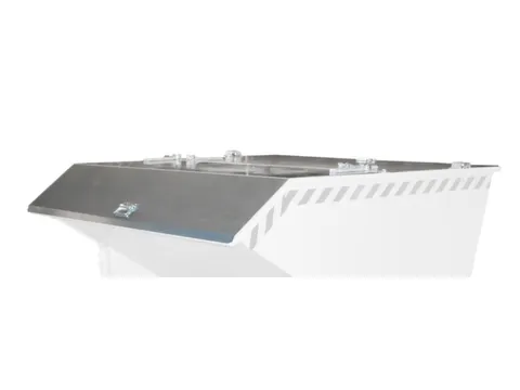 2-dlg. klapdeksel,staal,v. kiepbak 0,3m³,BxD 820x1300mm,verzinkt
