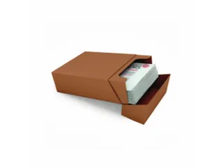 Kraft visitekaartdoosjes Bruin 60x95x36mm - 1