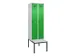 locker met bank,voor scheiding van kleding,HxBxD 2120x600x815mm,2vak