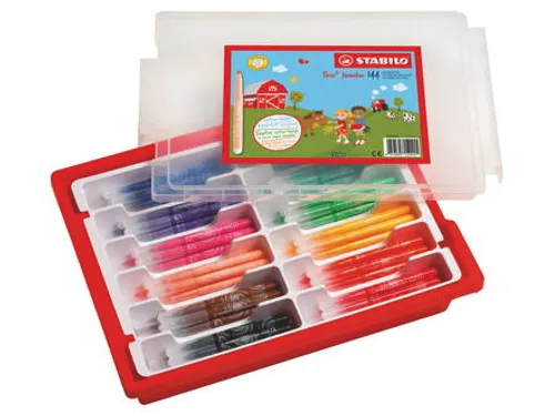 Viltstift STABILO Trio Jumbo 380 Classpack Assorti